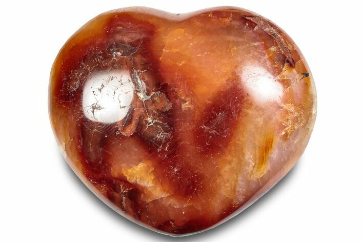 Colorful Carnelian Agate Heart #293752